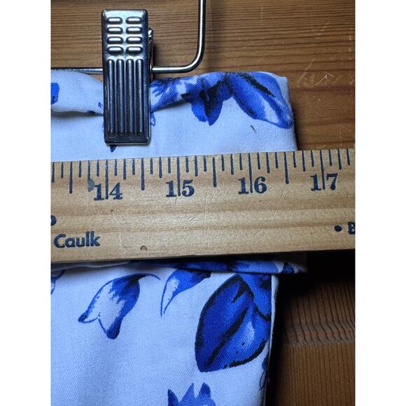 MABLE Strapless Blue Floral Midi Dress | Coquette Cottagecore Romantic L EUC - Picture 5 of 11